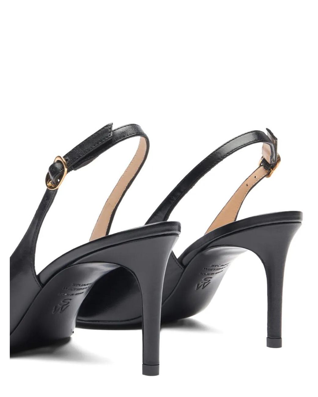 Stuart Weitzman Black Power Slingback Pumps