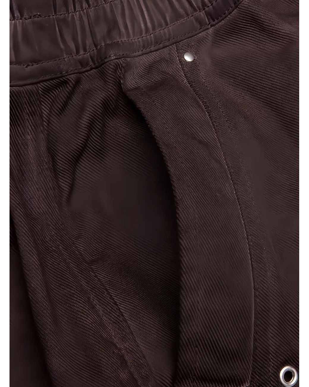 Rick Owens Purple Cargobela Shorts for men