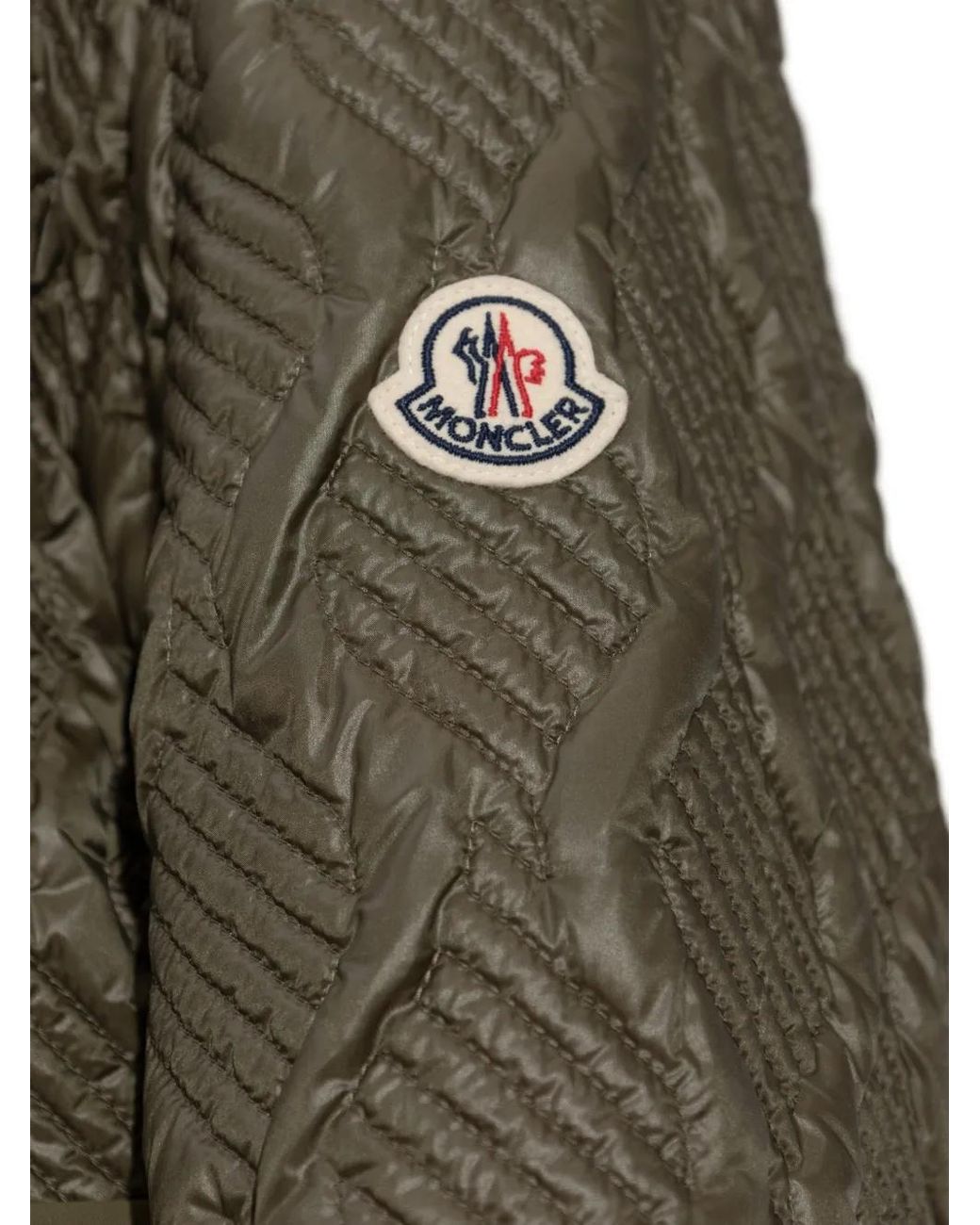 Moncler Green Libellule Quilted Jacket
