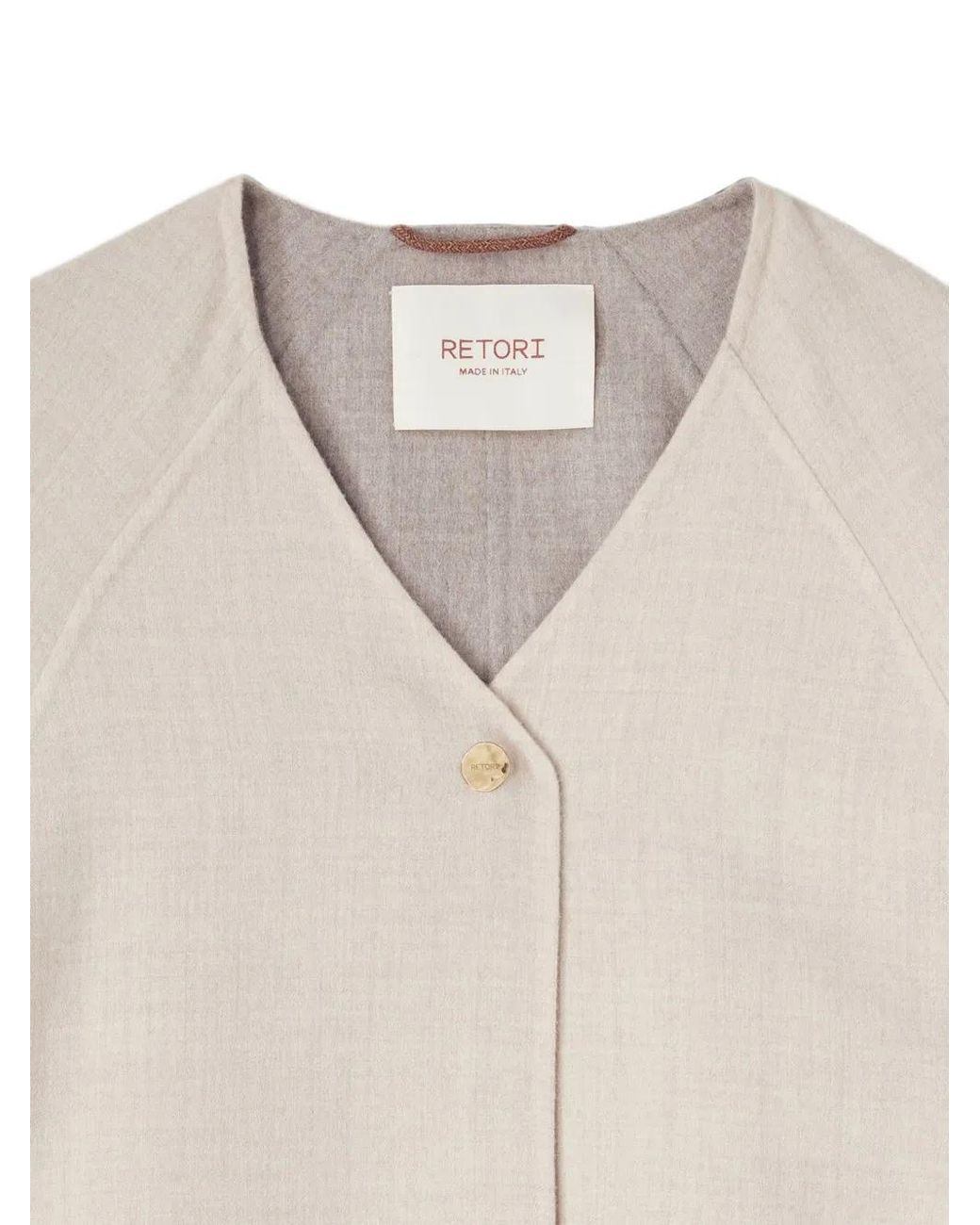 RETORI White Patch-Pocket Coat