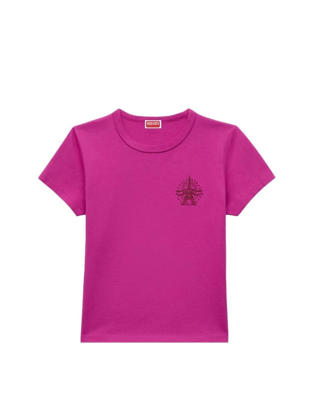 KENZO Pink Eiffel Tower T-Shirt
