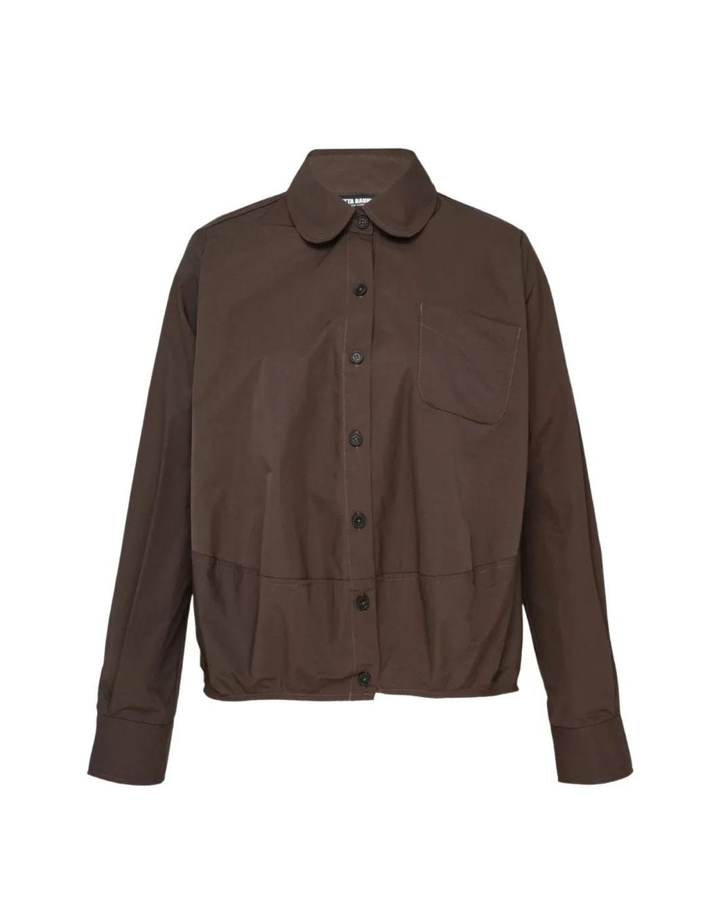 Melitta Baumeister Brown Long-Sleeve Cocoon Shirt