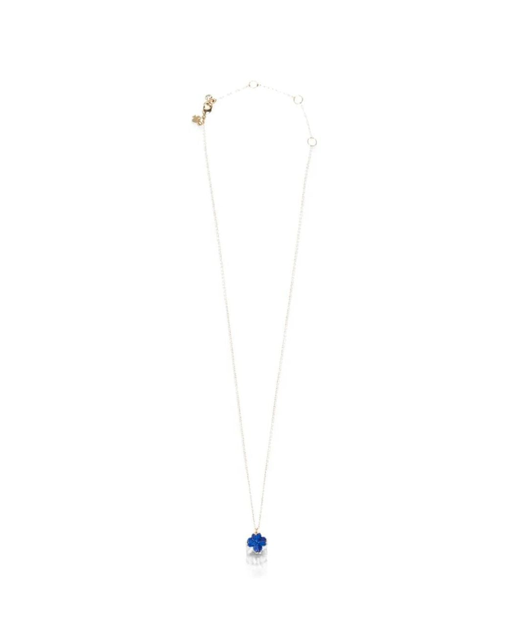 Kate Spade White Clover-Pendant Necklace