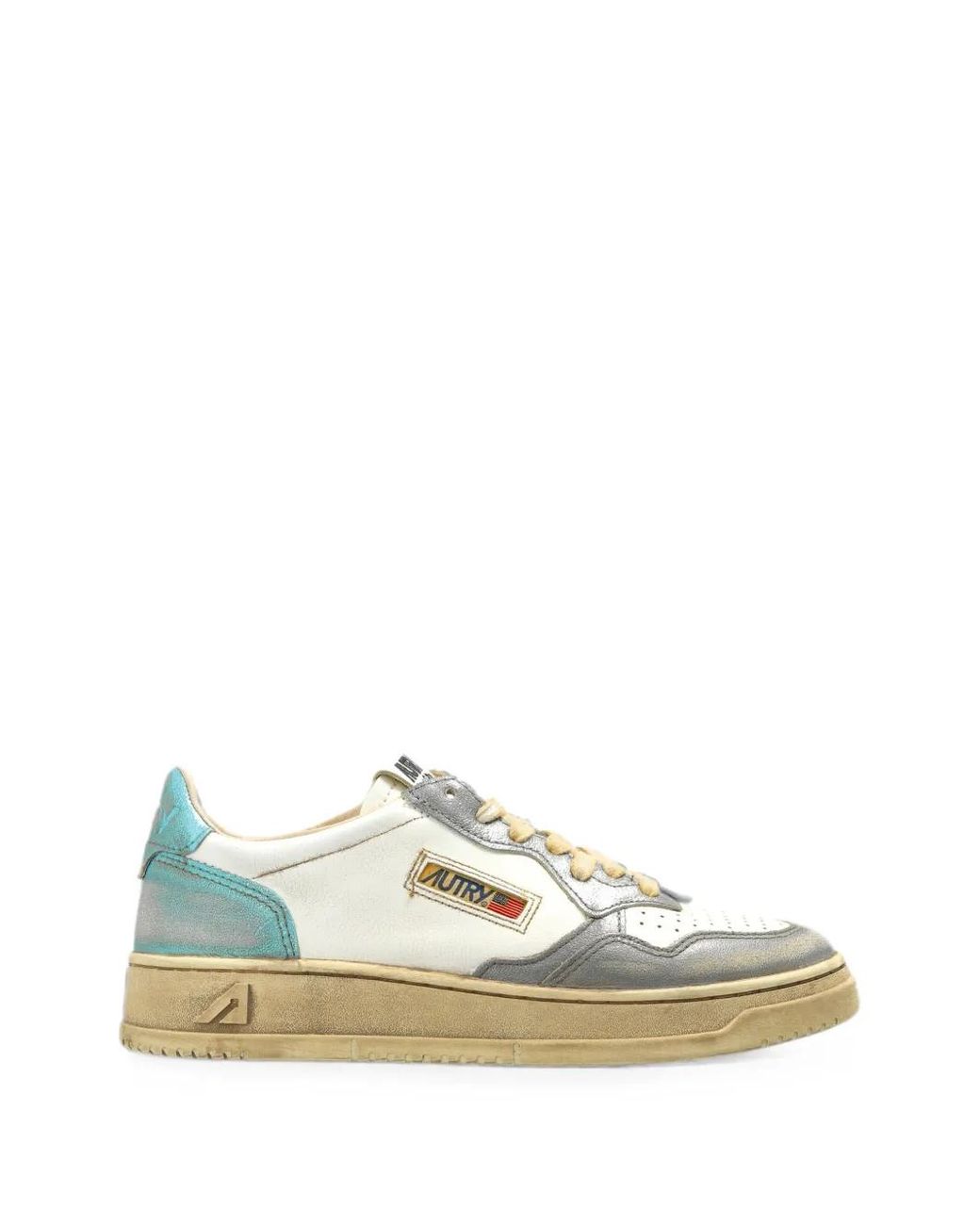 Autry White Medalist Low Super Vintage Sneakers