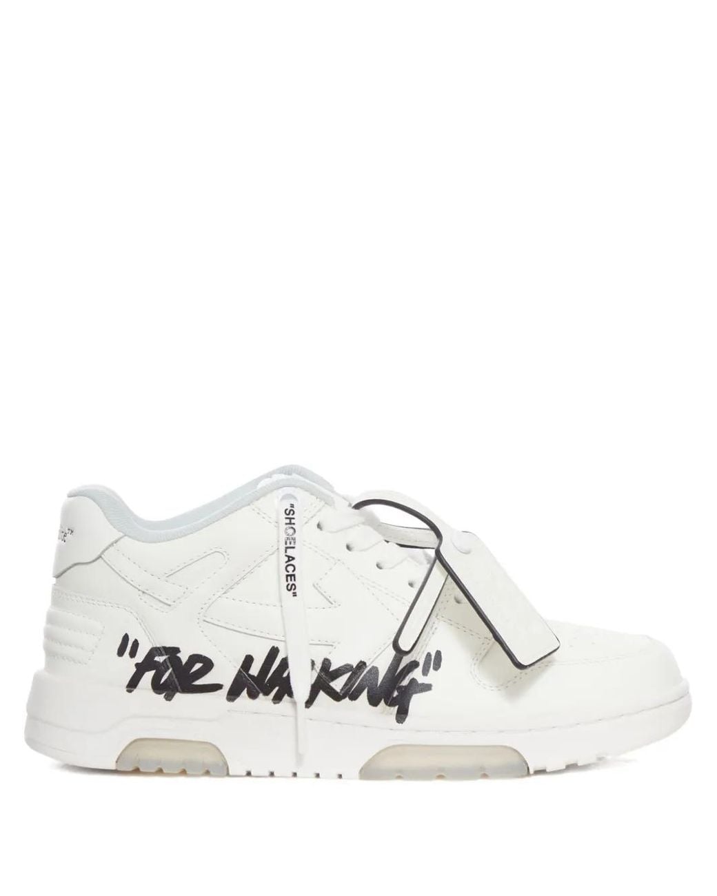 Off-White c/o Virgil Abloh White Out Of Office Graffiti-Print Low-Top Sneakers