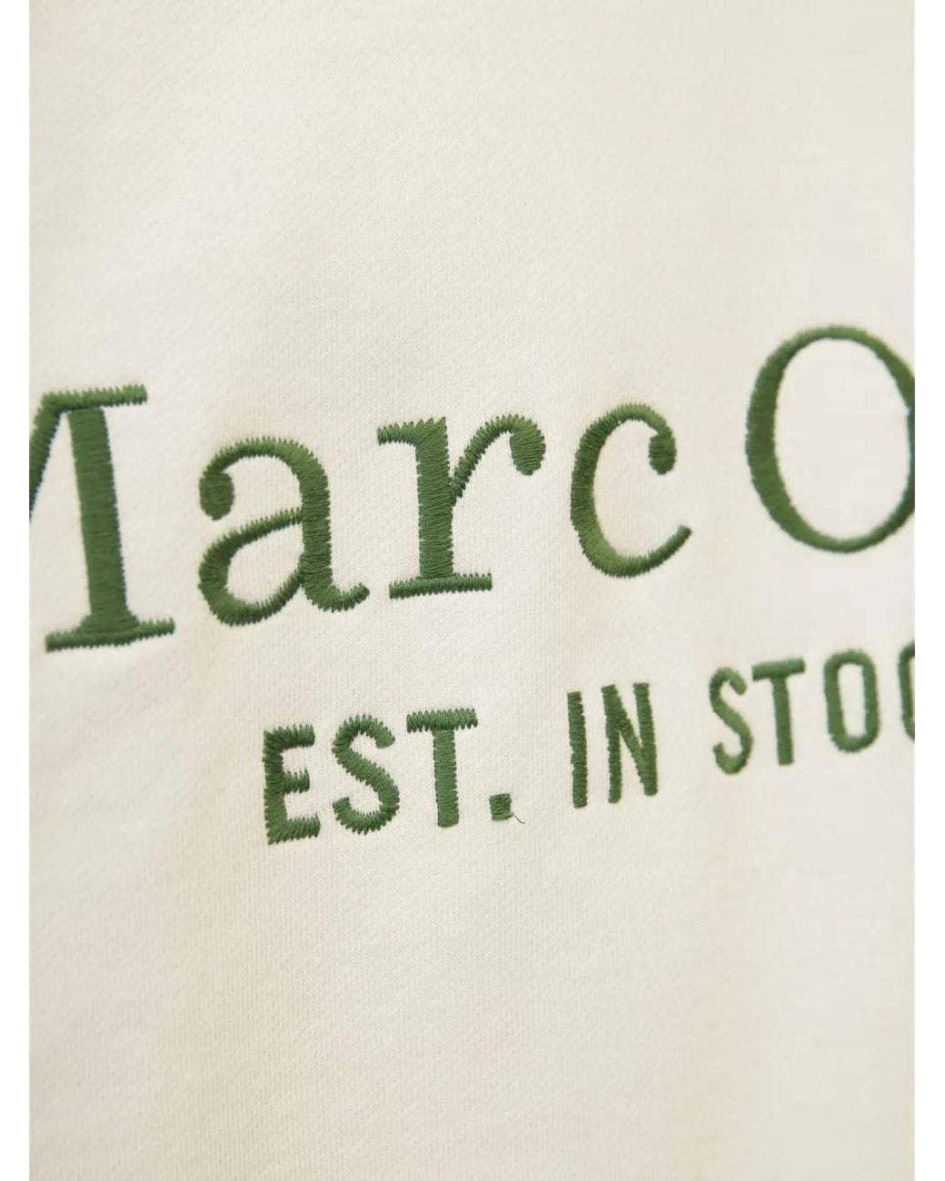 Marc O' Polo White Logo-Embroidered Sweatshirt for men