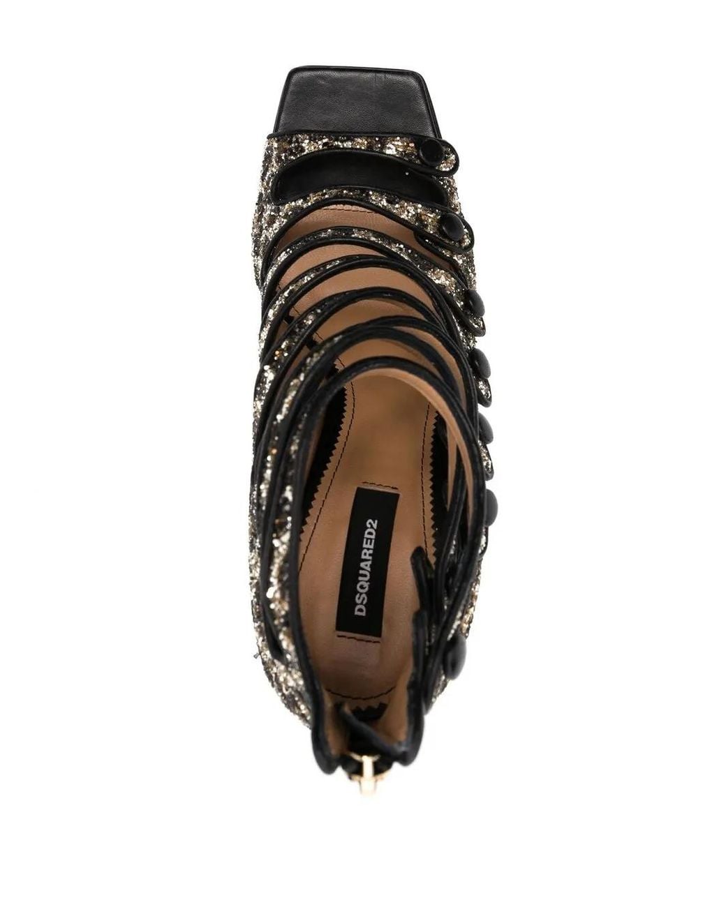 Sandales À Imprimé Léopard DSquared² en coloris Black
