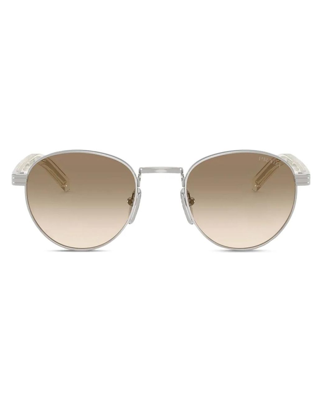 Prada Natural Round-Frame Sunglasses