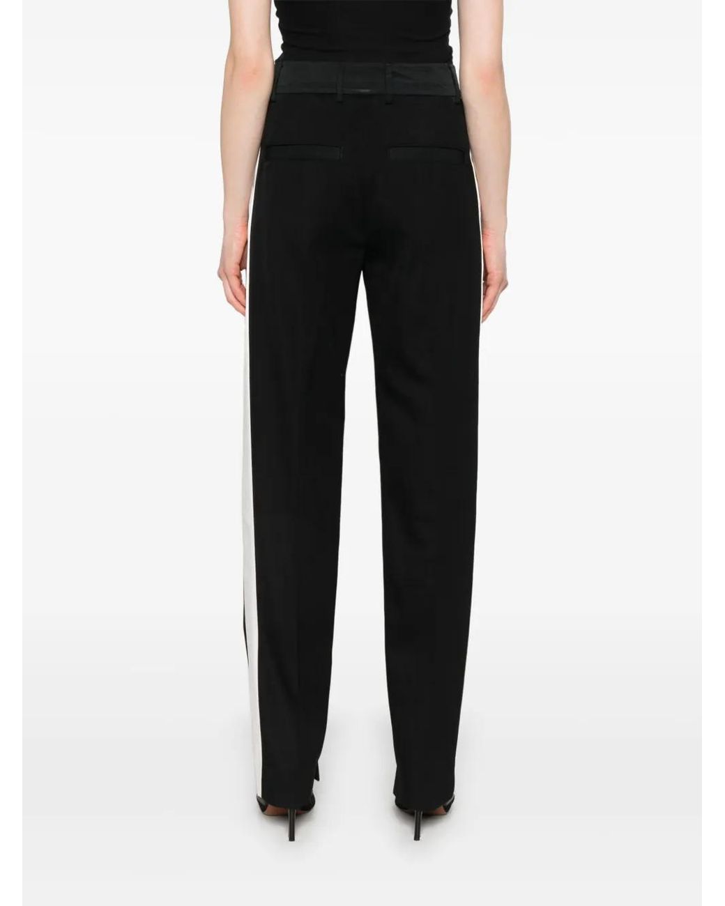 MERYLL ROGGE Black Twill-Weave Trousers