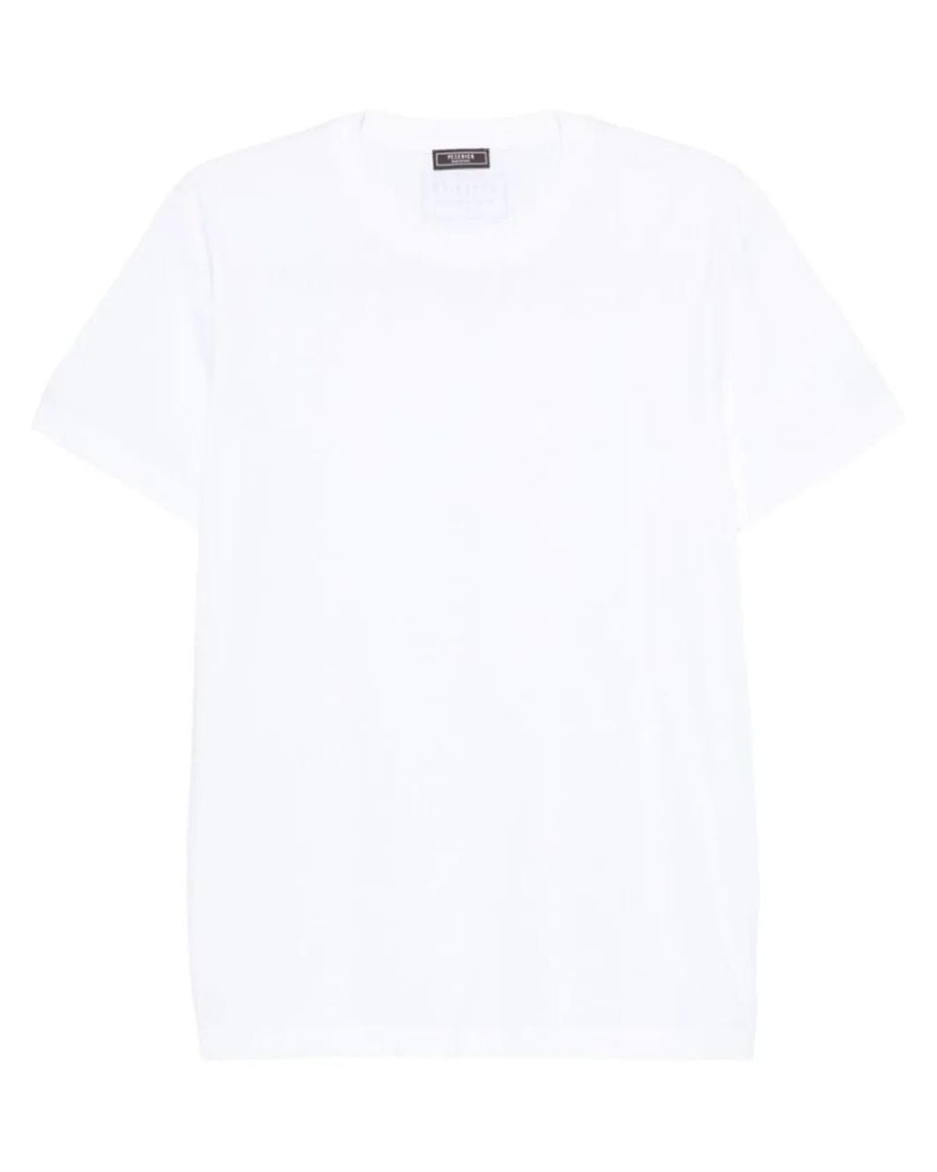 Peserico White Logo-Print T-Shirt for men