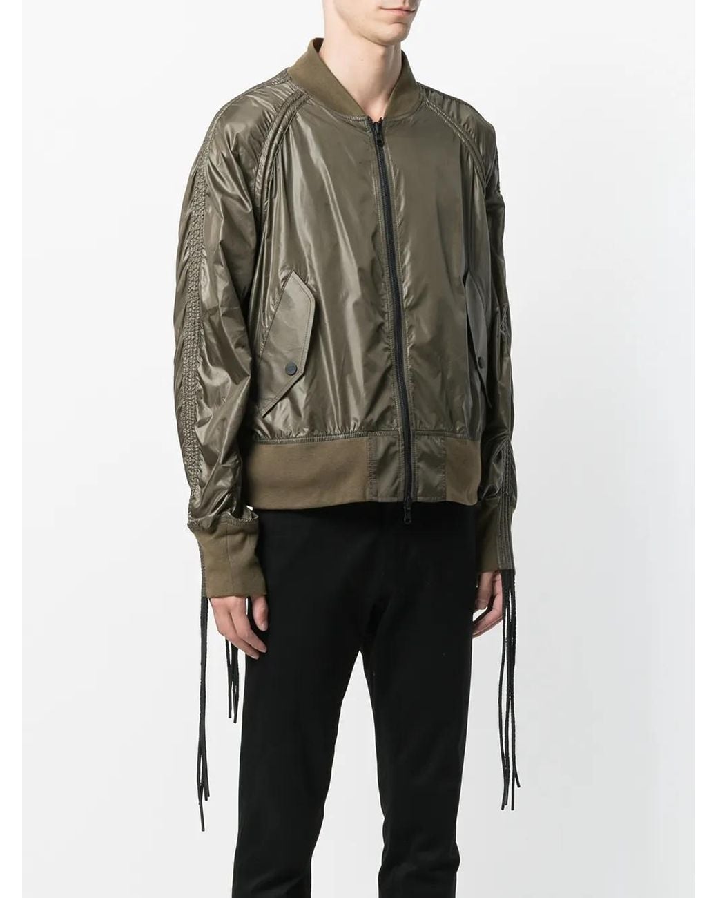 KTZ Green Corded Bomber Jacket