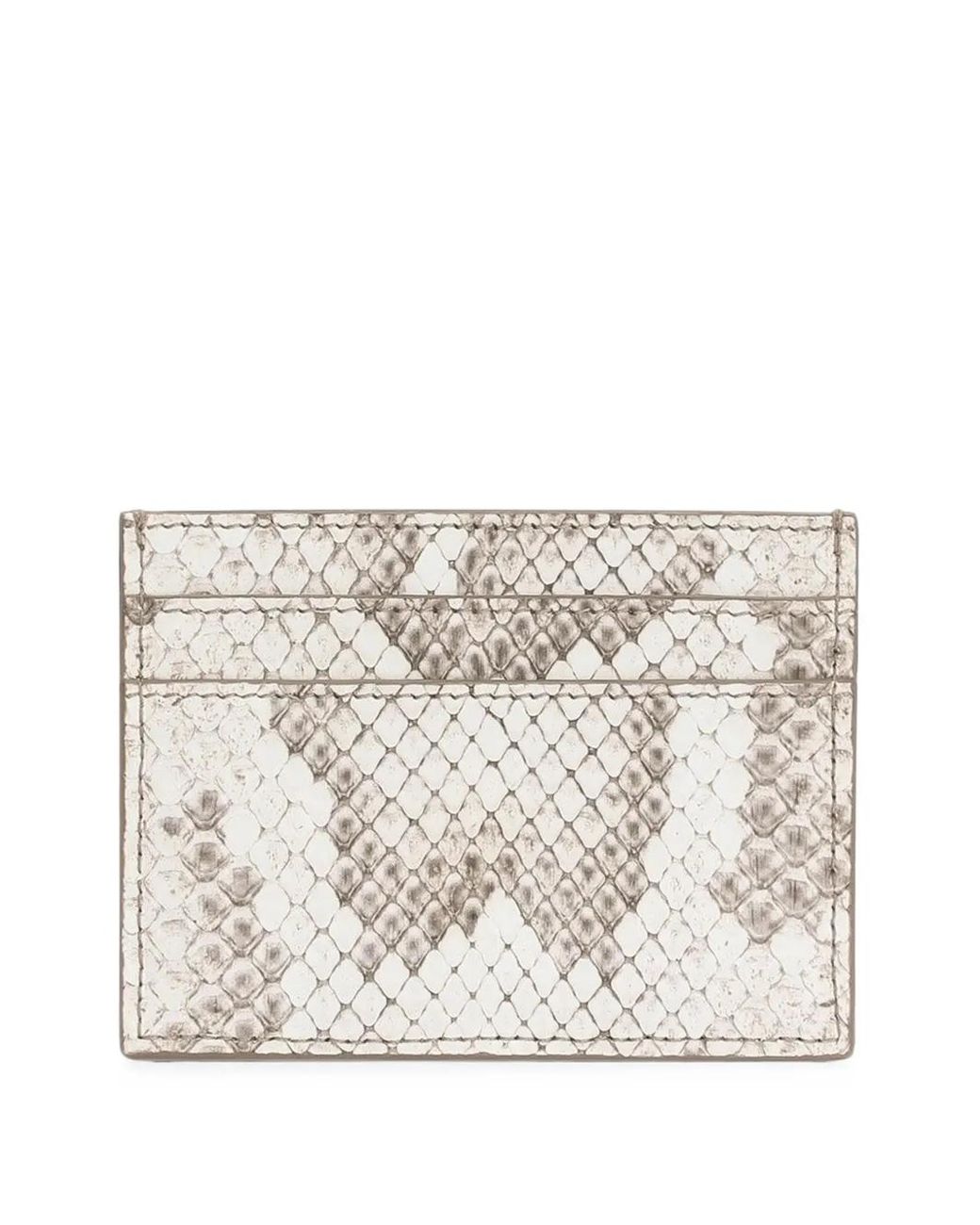 Dolce & Gabbana Natural Python Card Holder