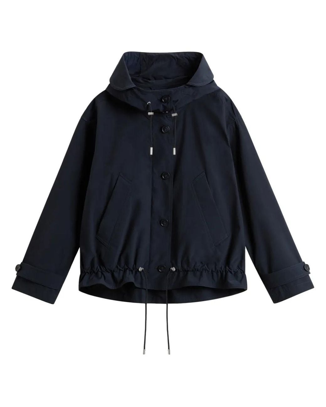 Woolrich Blue Summer Short Parka