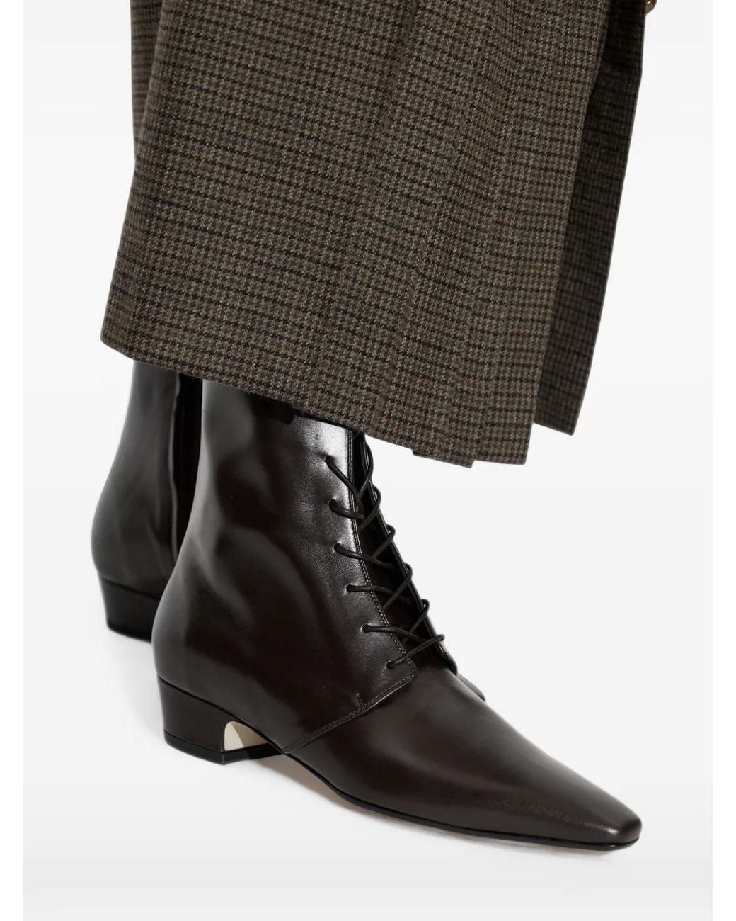 Aeyde Black 'Elva' Heeled Ankle Boots