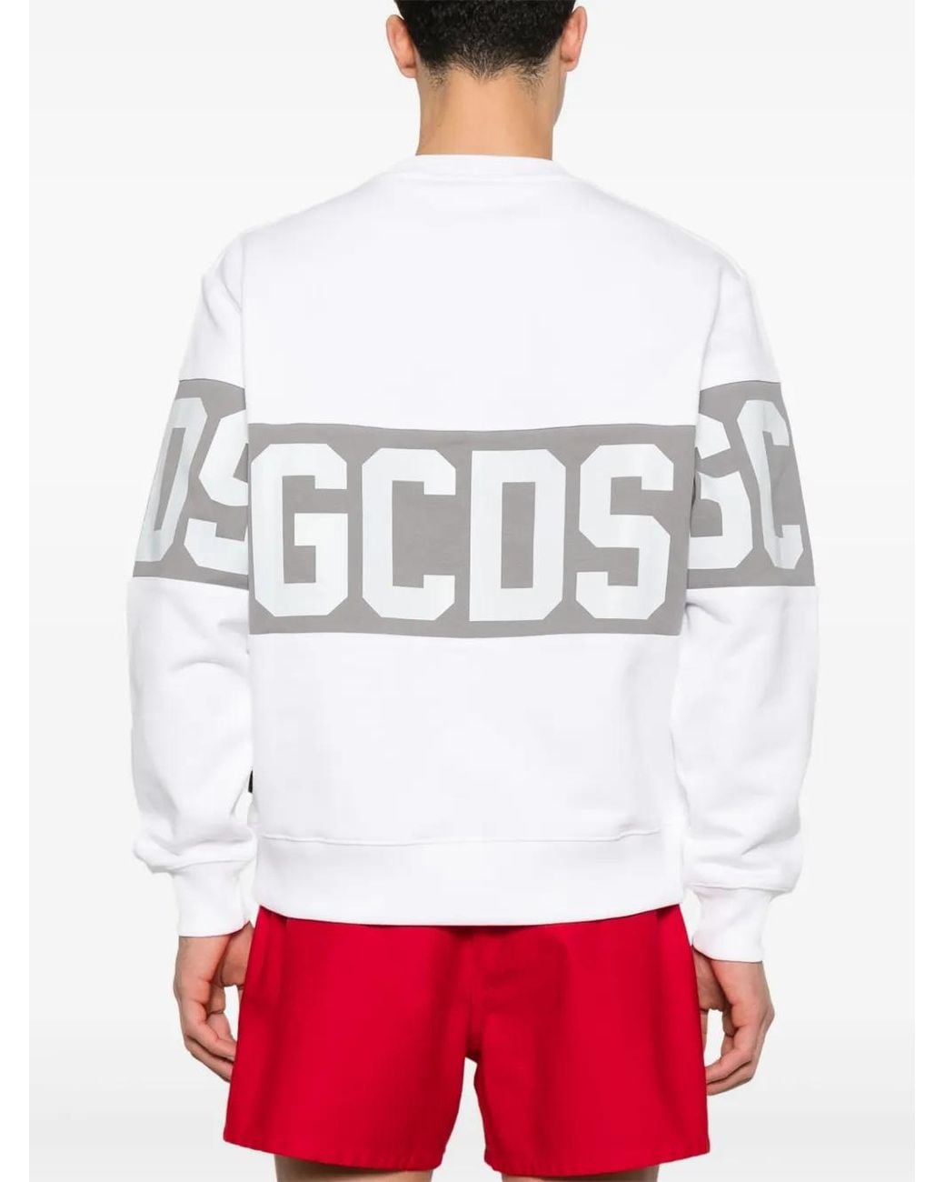 Gcds Sweater Met Logoprint in het White
