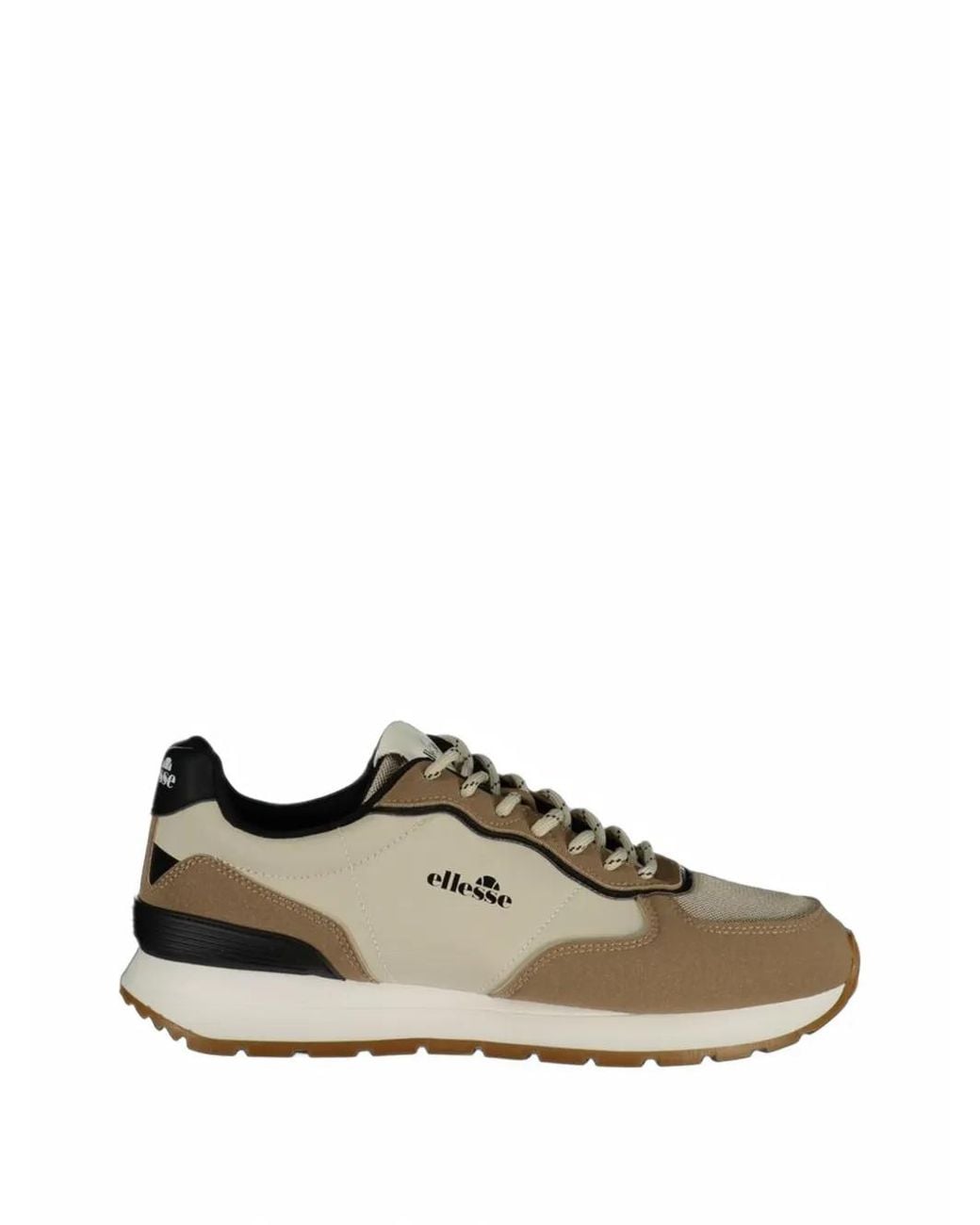 Ellesse Natural Logo-Print Panelled Sneakers for men