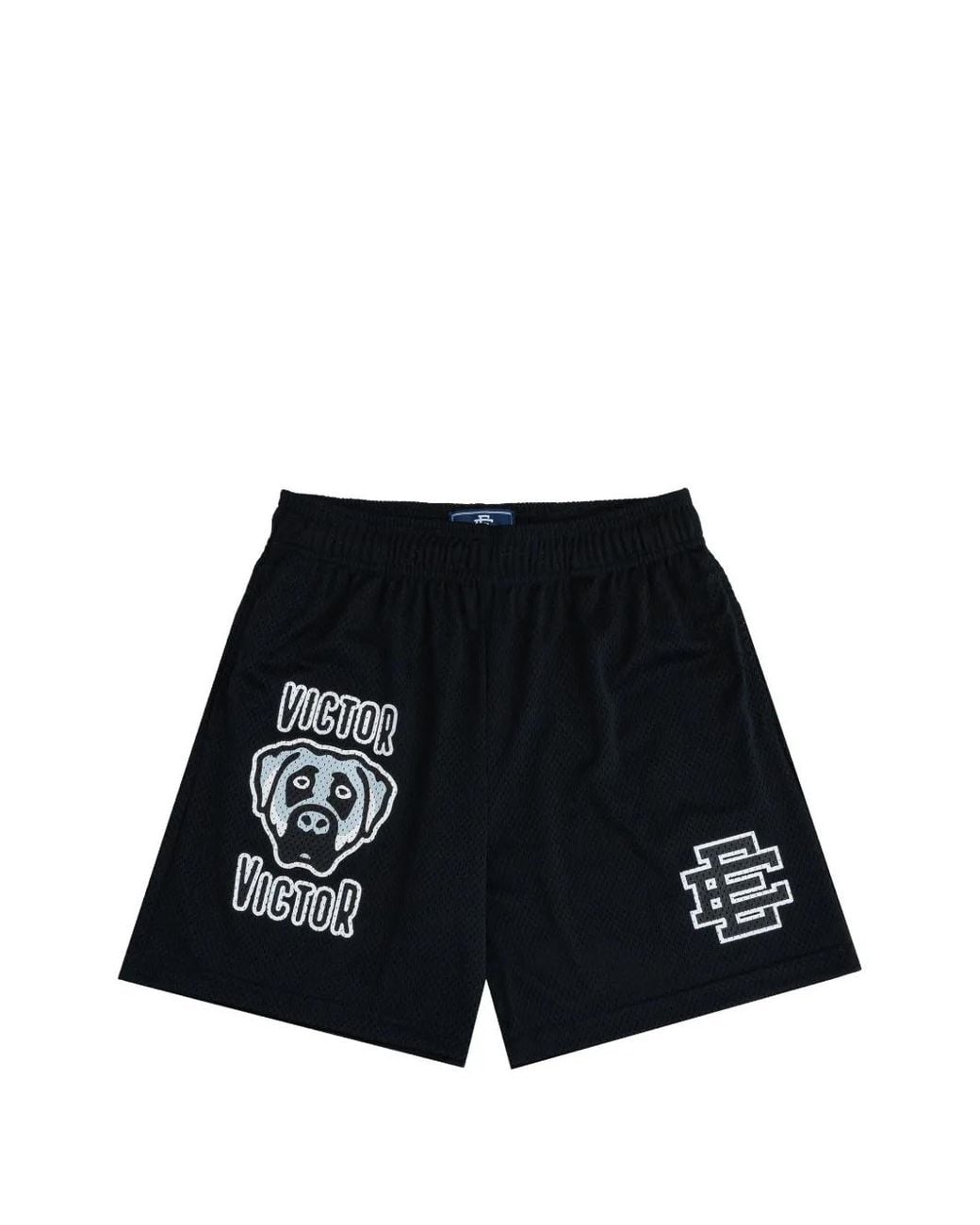 Eric Emanuel Black X Victor Victor Graphic-Print Shorts for men