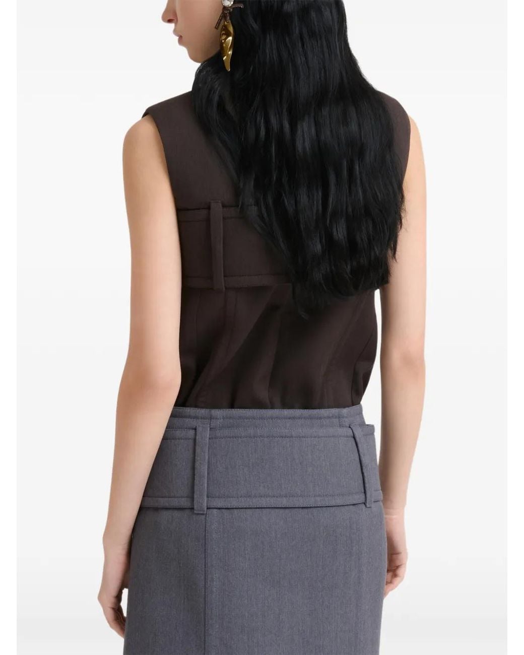 Marni Black Belted Top