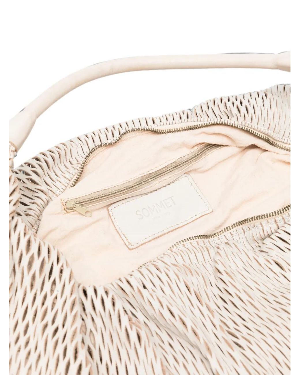 SOMMET Natural Aura Rete Leather Shoulder Bag