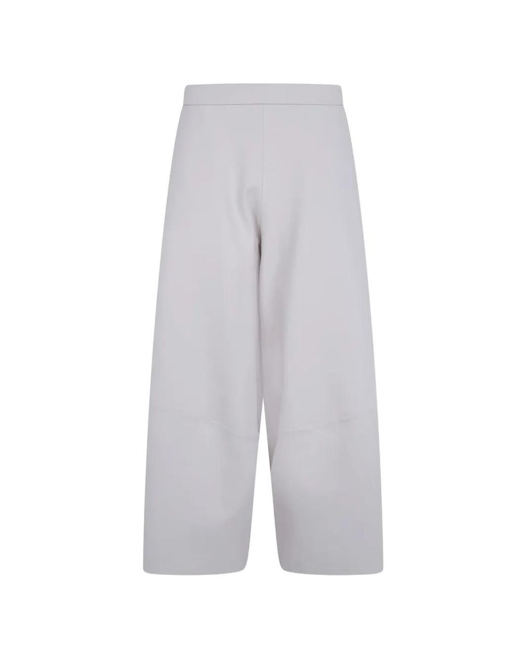 Pierantoniogaspari White Seam-Detail Wide-Leg Trousers