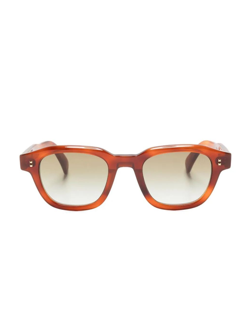 Dunhill Brown Lunettes De Soleil À Monture Carrée