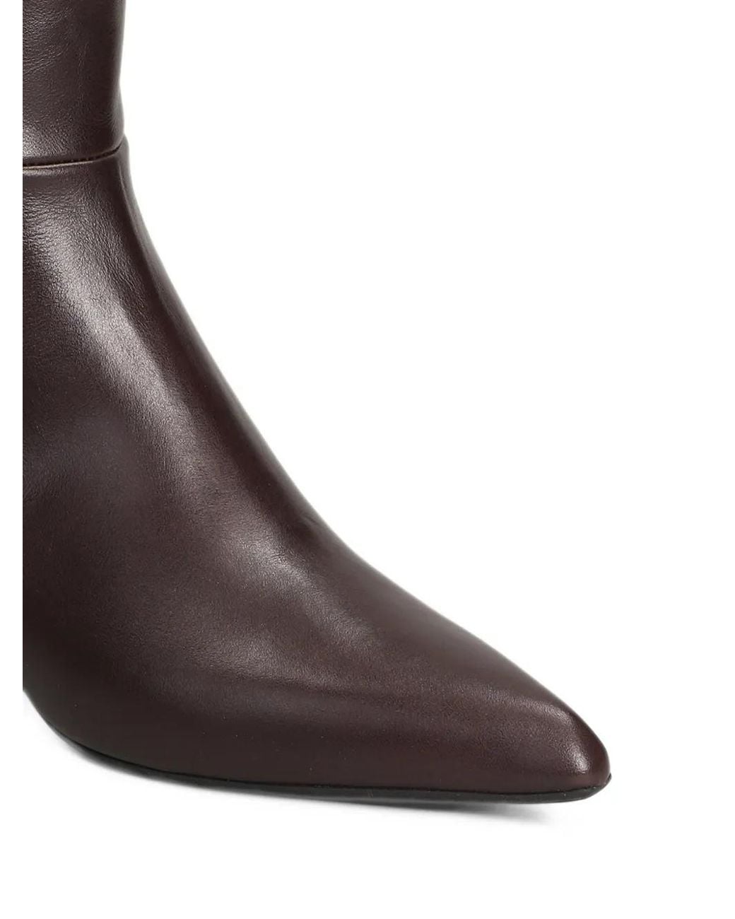Evaluna Brown Pointed-Toe Ankle Boots