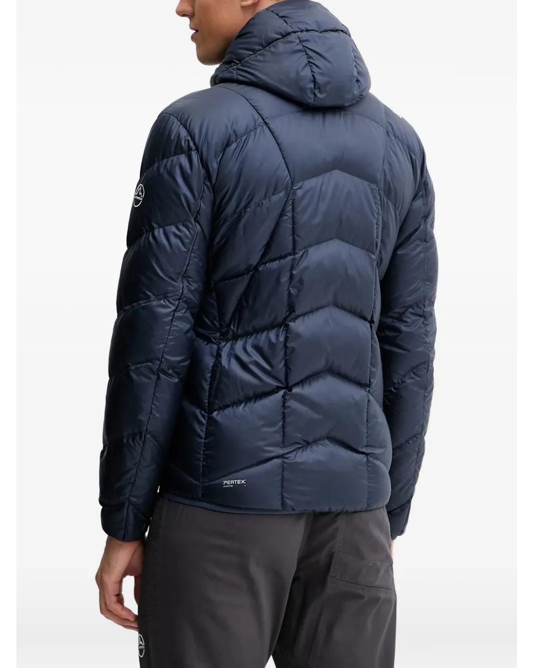 La Sportiva Blue Pinnacle Hooded Quilted Jacket for men