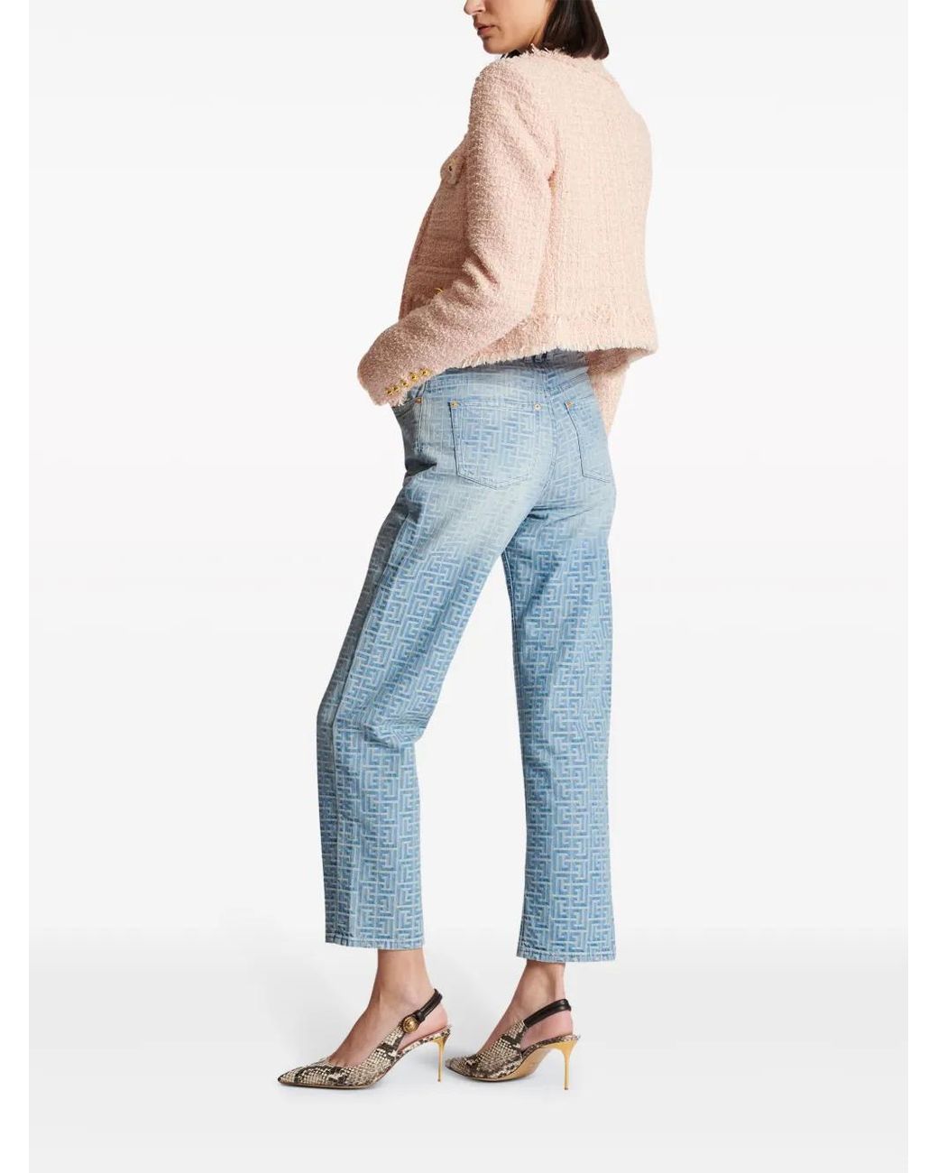 Balmain Pink Tweed Jacket