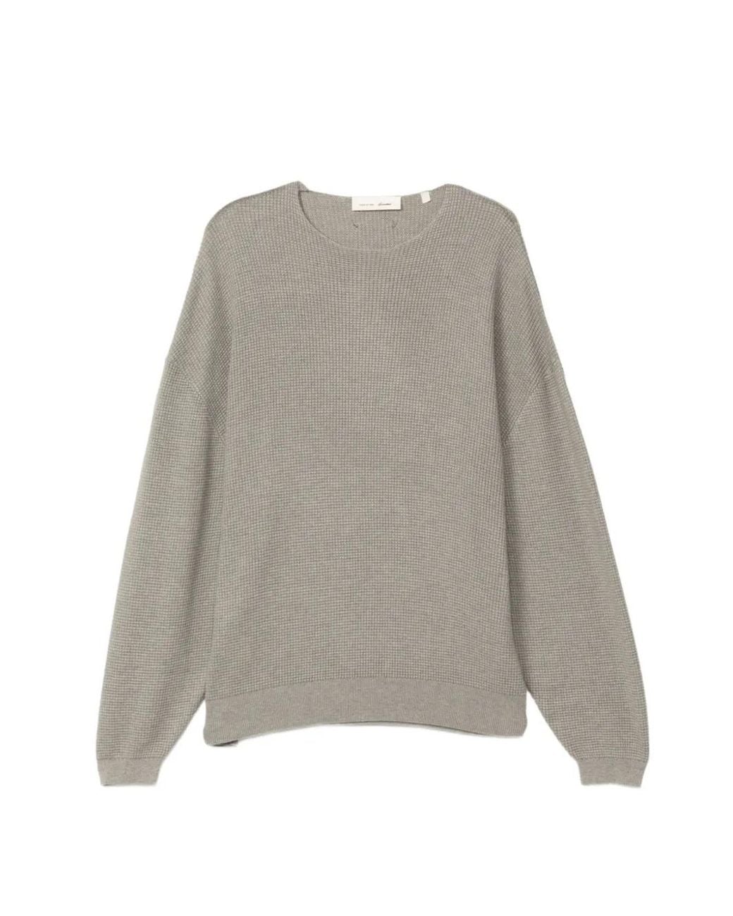 Fear Of God Gray Waffle-Knit Sweater for men