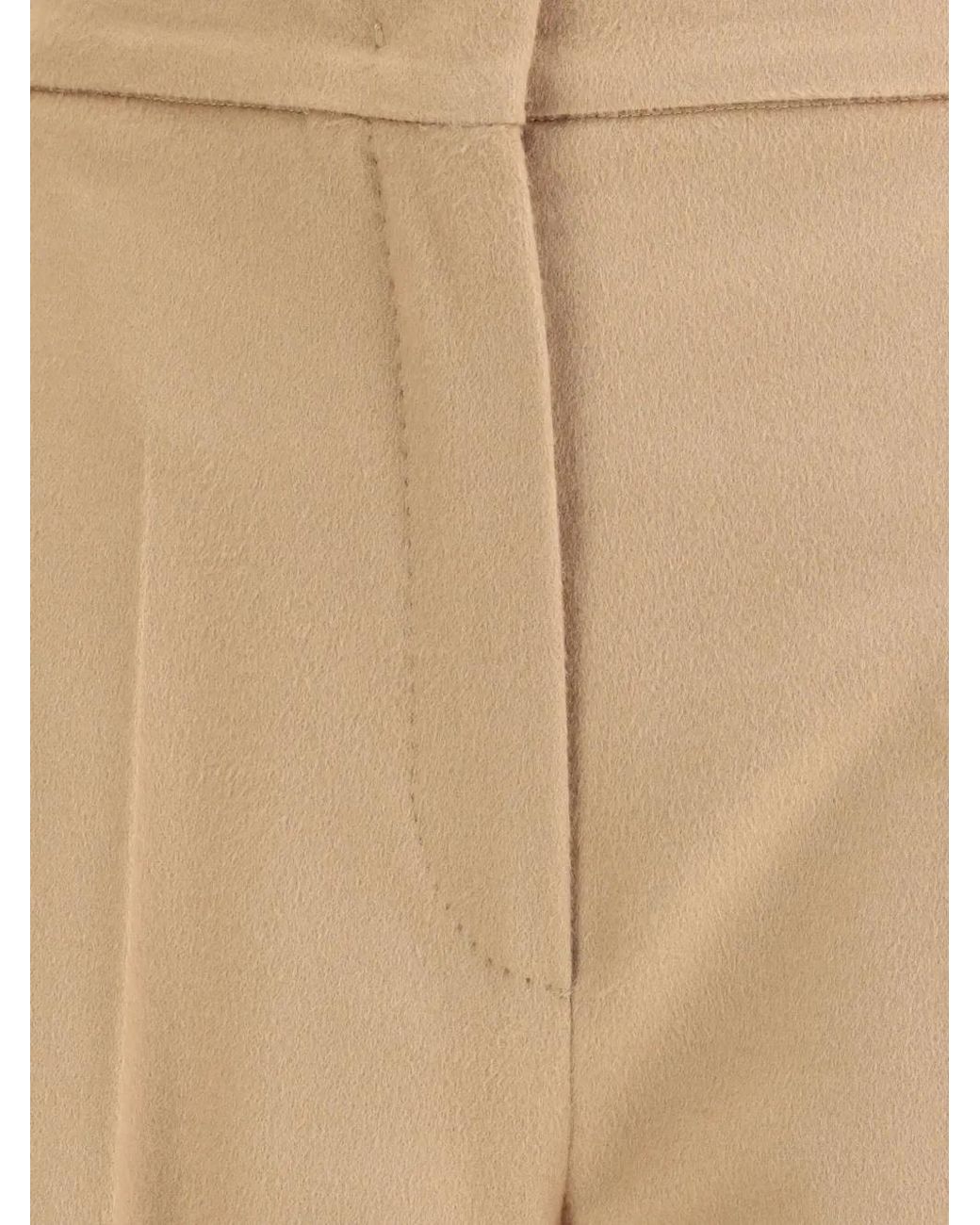 Max Mara Natural Marengo Wool Trousers