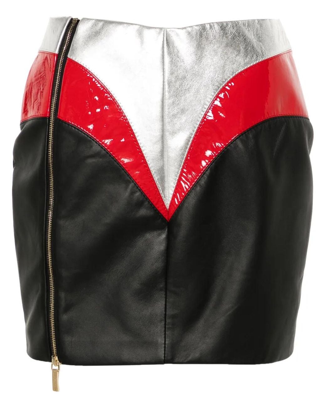 MITILIANE COUTURE Black Leather Mini Skirt