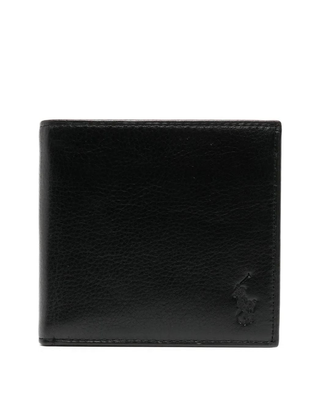 Polo Ralph Lauren Black Medium Bill Coin Wallet Accessories for men