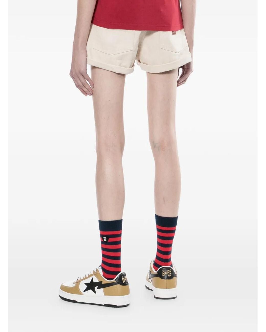 Short À Taille Ceinturée AAPE BY A BATHING AP en coloris Natural