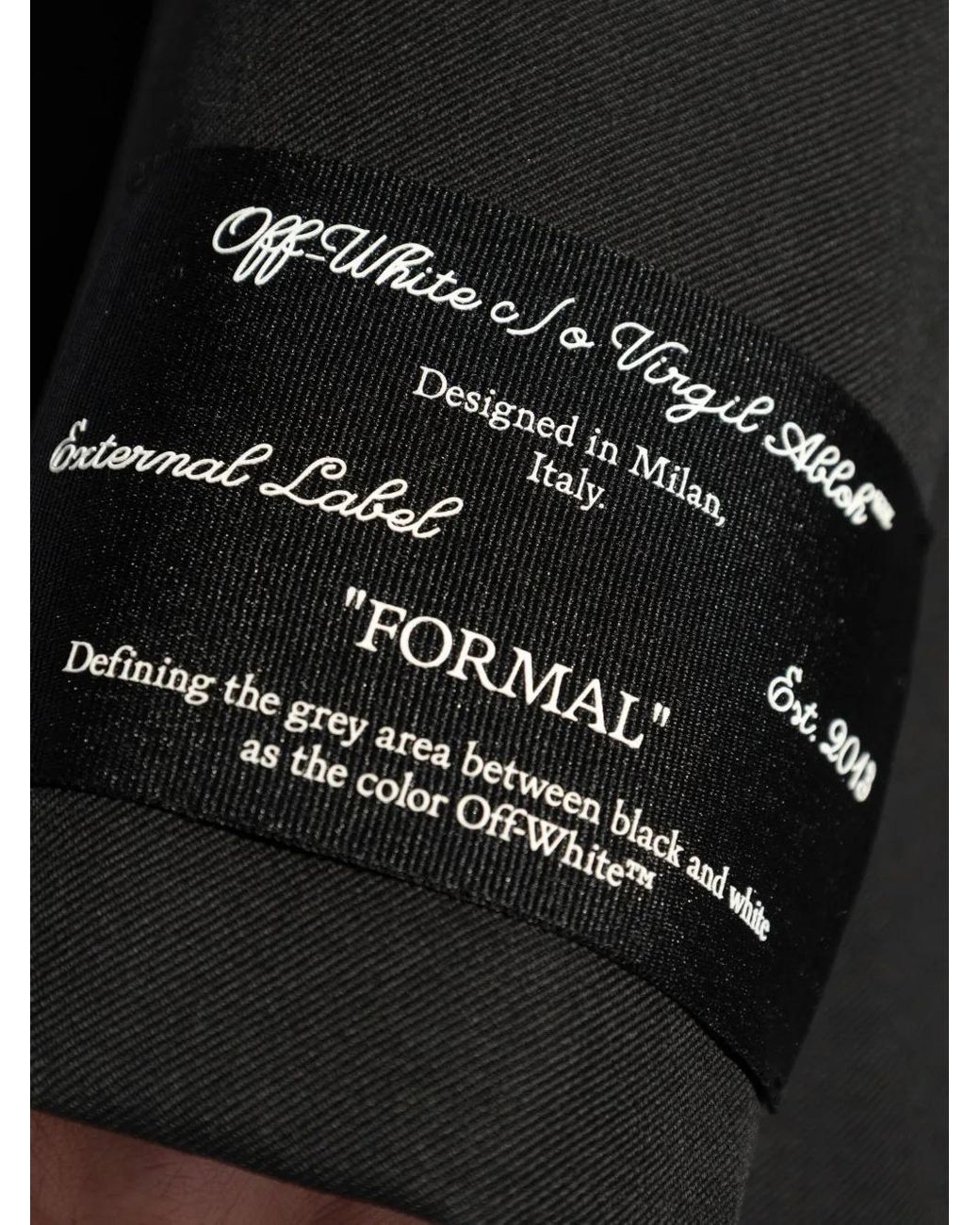 Off-White c/o Virgil Abloh Black Wool Blazer