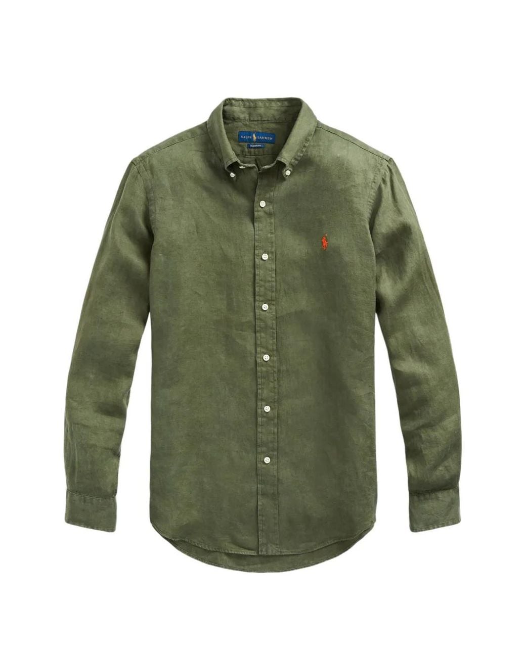 Polo Ralph Lauren Long-Sleeve Buttoned Shirt in Green for Men | Lyst Canada
