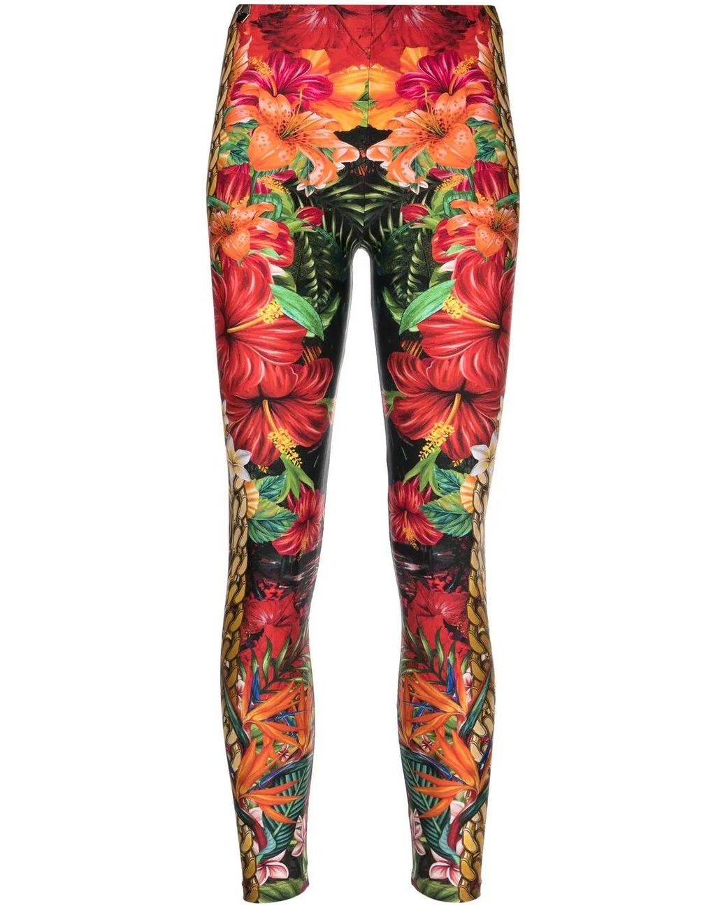 Philipp Plein Legging Met Print in het Red
