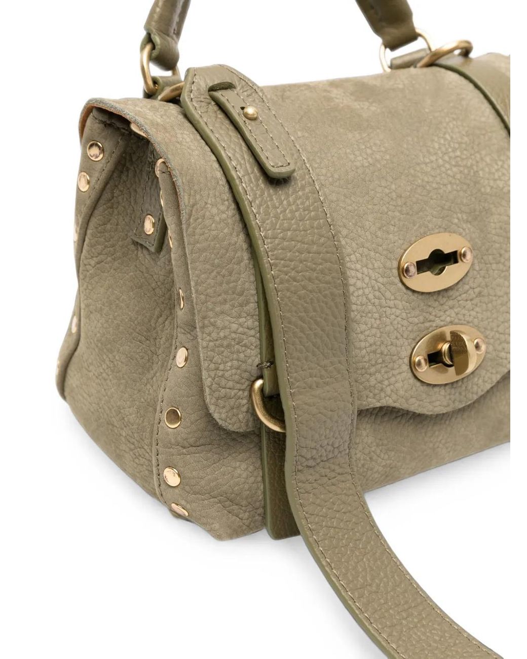 Zanellato Metallic Baby Postina Nubuck-Leather Tote Bag