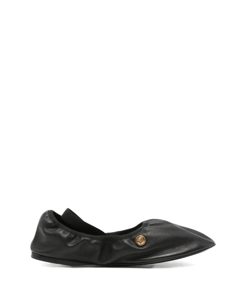 Versace Black Ballet Flats
