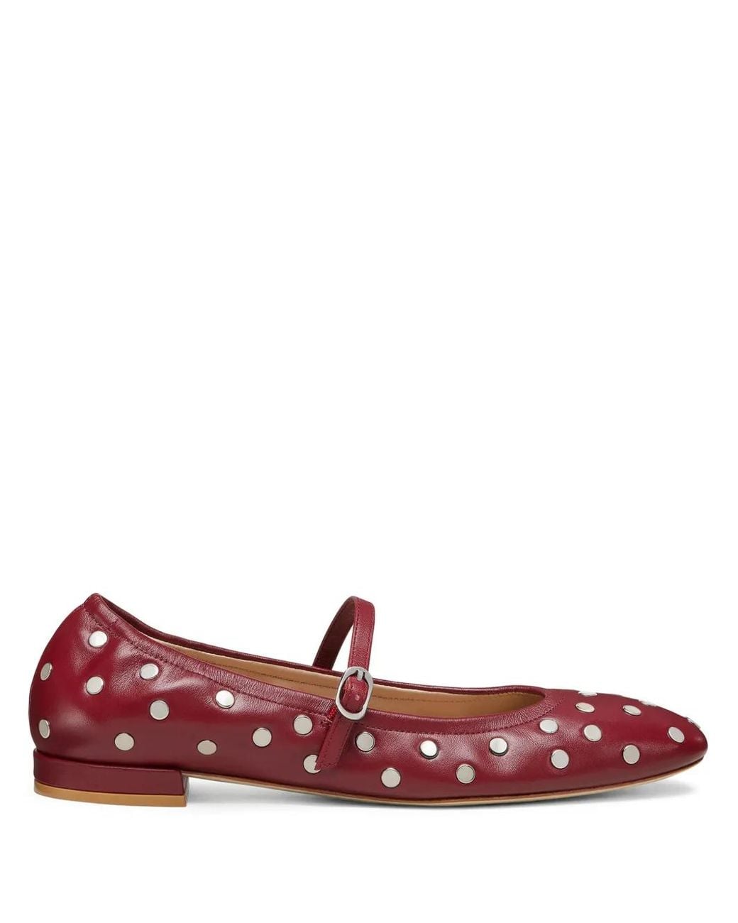 Ballerine Claris Stud di Stuart Weitzman in Red