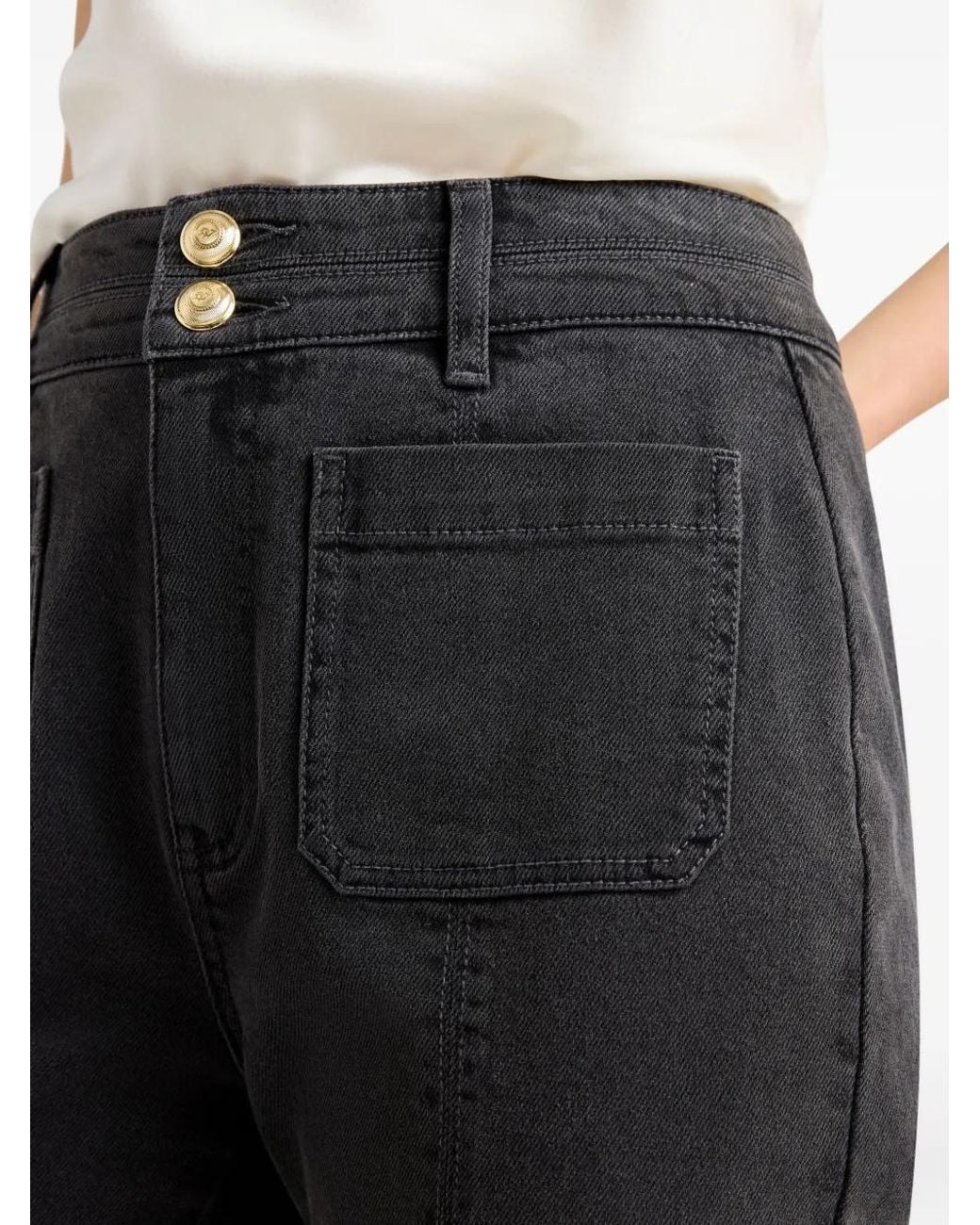Cinq À Sept Dahlia Broek Met Knoopzak in het Black