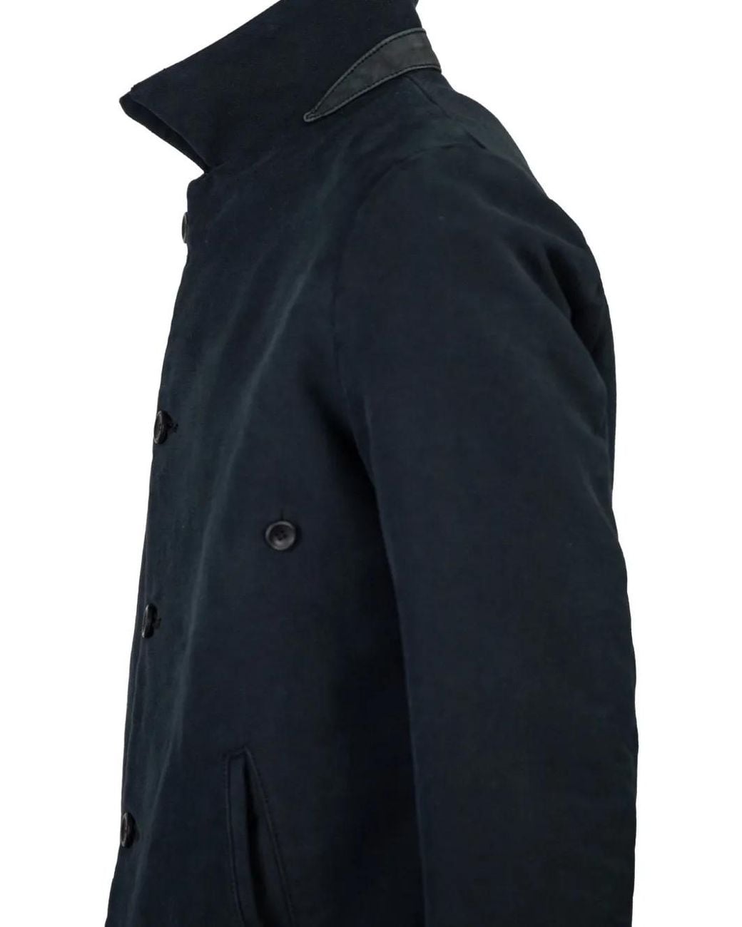 Hannes Roether Shirtjack Met Knopen in het Blue voor heren