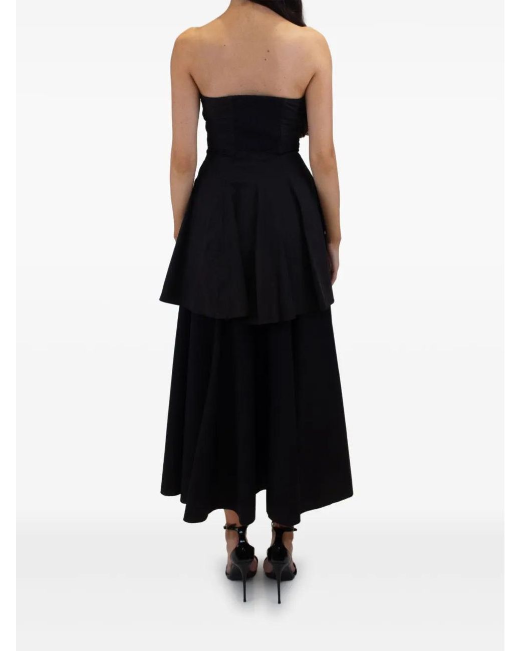 Azeeza Black Soren Midi Skirt
