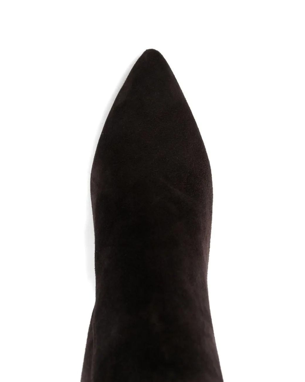 Twinset Black Pointed-Toe Suede Knee-High Boots