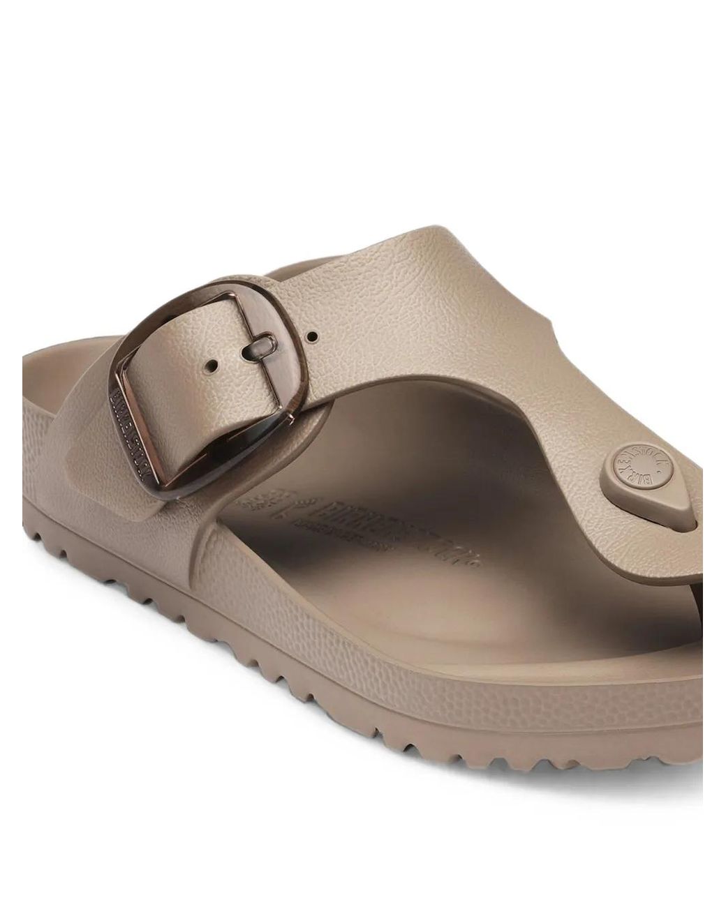 Birkenstock Brown Gizeh Big Buckle Buckle-Fastening Slides
