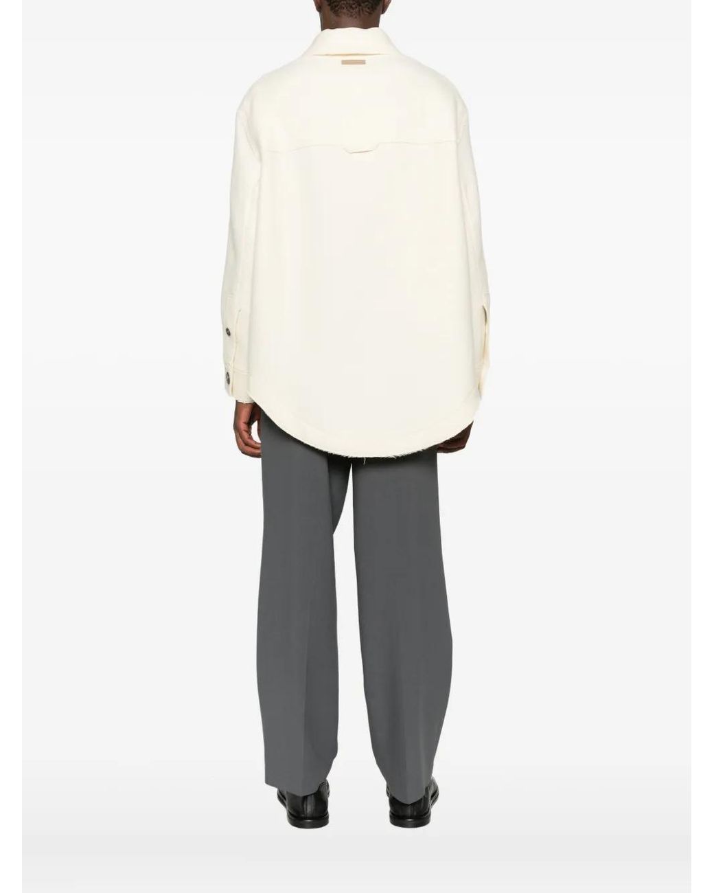 Veste À Col Pointu AMI pour homme en coloris White
