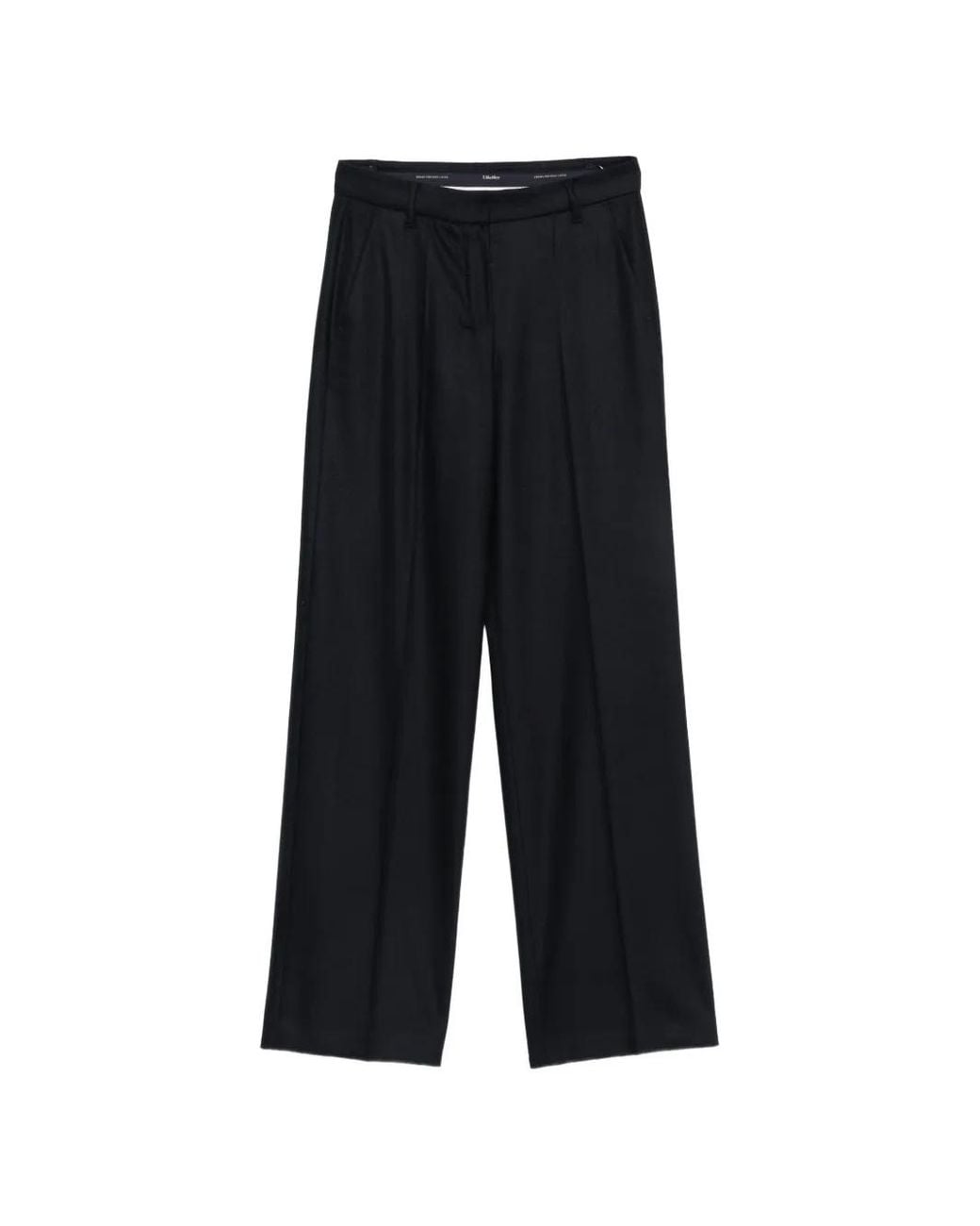 Max Mara Black Pressed-Crease Trousers