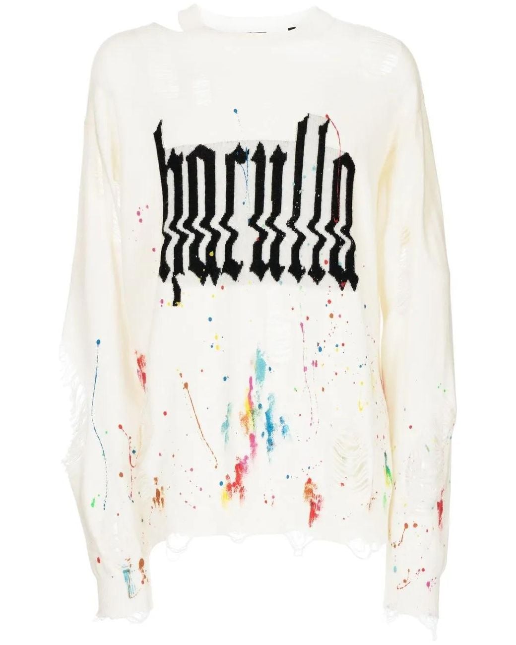 Haculla Sweater Met Logoprint in het White voor heren