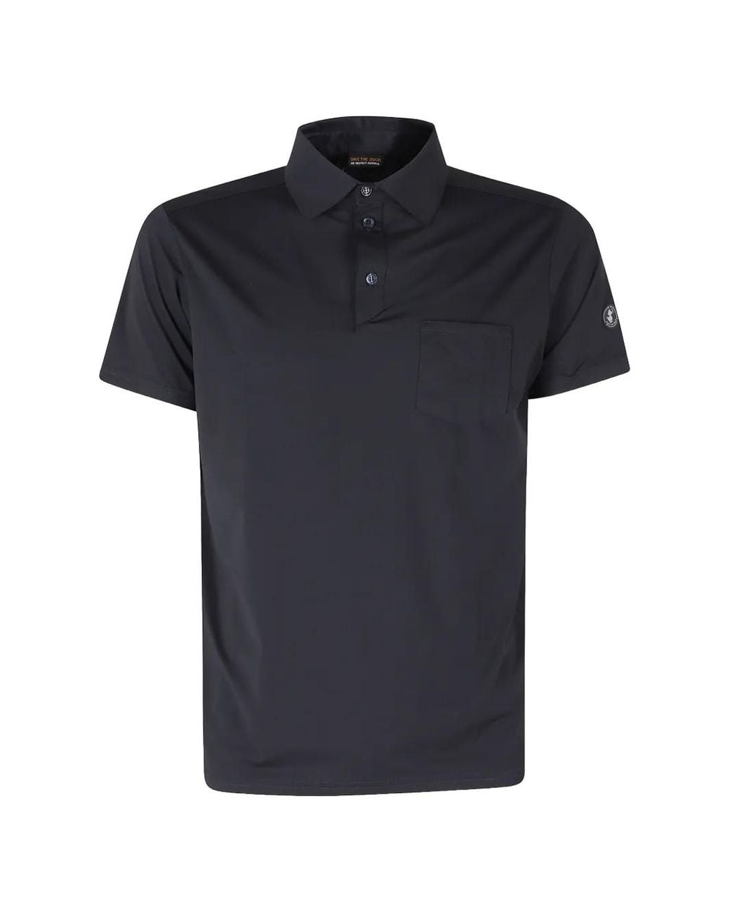 Save The Duck Black Lome Short-Sleeve Polo Shirt for men