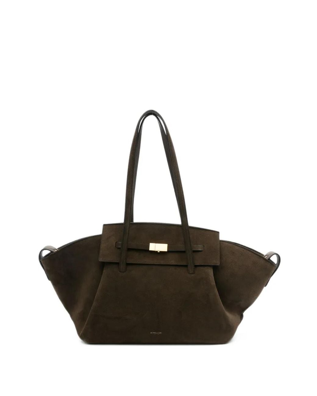 DeMellier London Black Brooklyn Suede Shoulder Bag