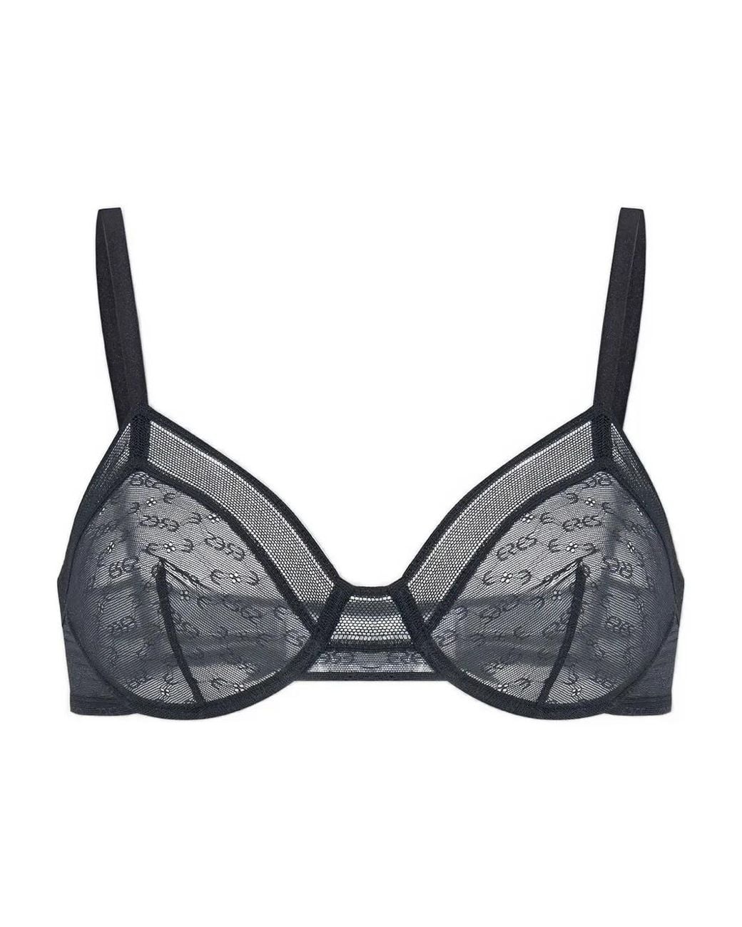 Eres Gray Jacquard-Lace Bra